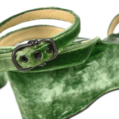 Prada * Velvet Sandals Shoes #36 1/2
