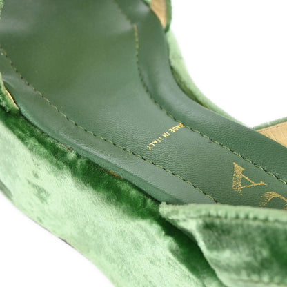 Prada * Velvet Sandals Shoes #36 1/2