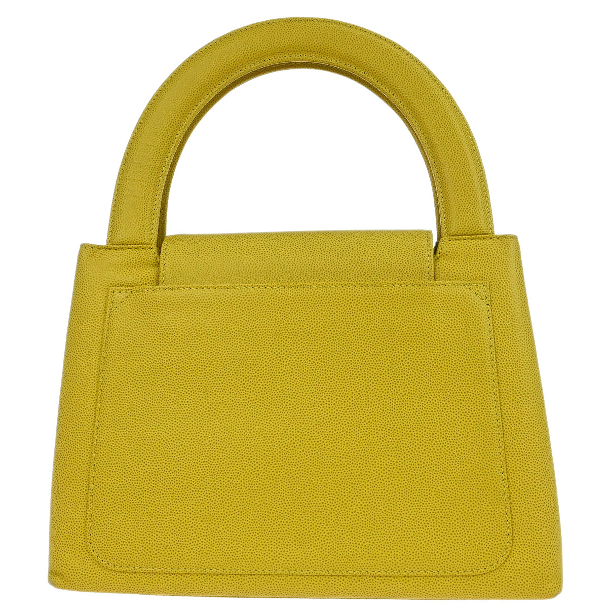 Chanel Yellow Caviar Skin Handbag