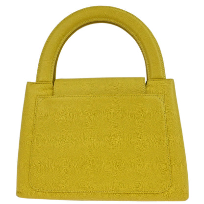 Chanel Yellow Caviar Skin Handbag