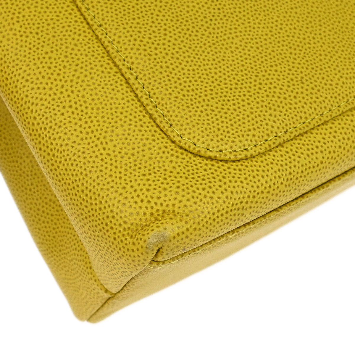 Chanel Yellow Caviar Skin Handbag