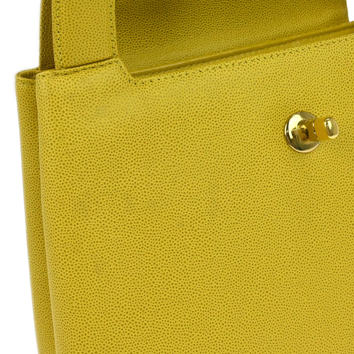 Chanel Yellow Caviar Skin Handbag