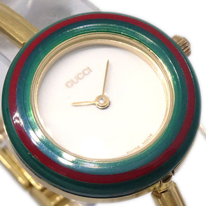 Gucci 11/12.2 Change Bezel Chameleon Quartz Watch SS