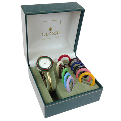 Gucci 11/12.2 Change Bezel Chameleon Quartz Watch SS