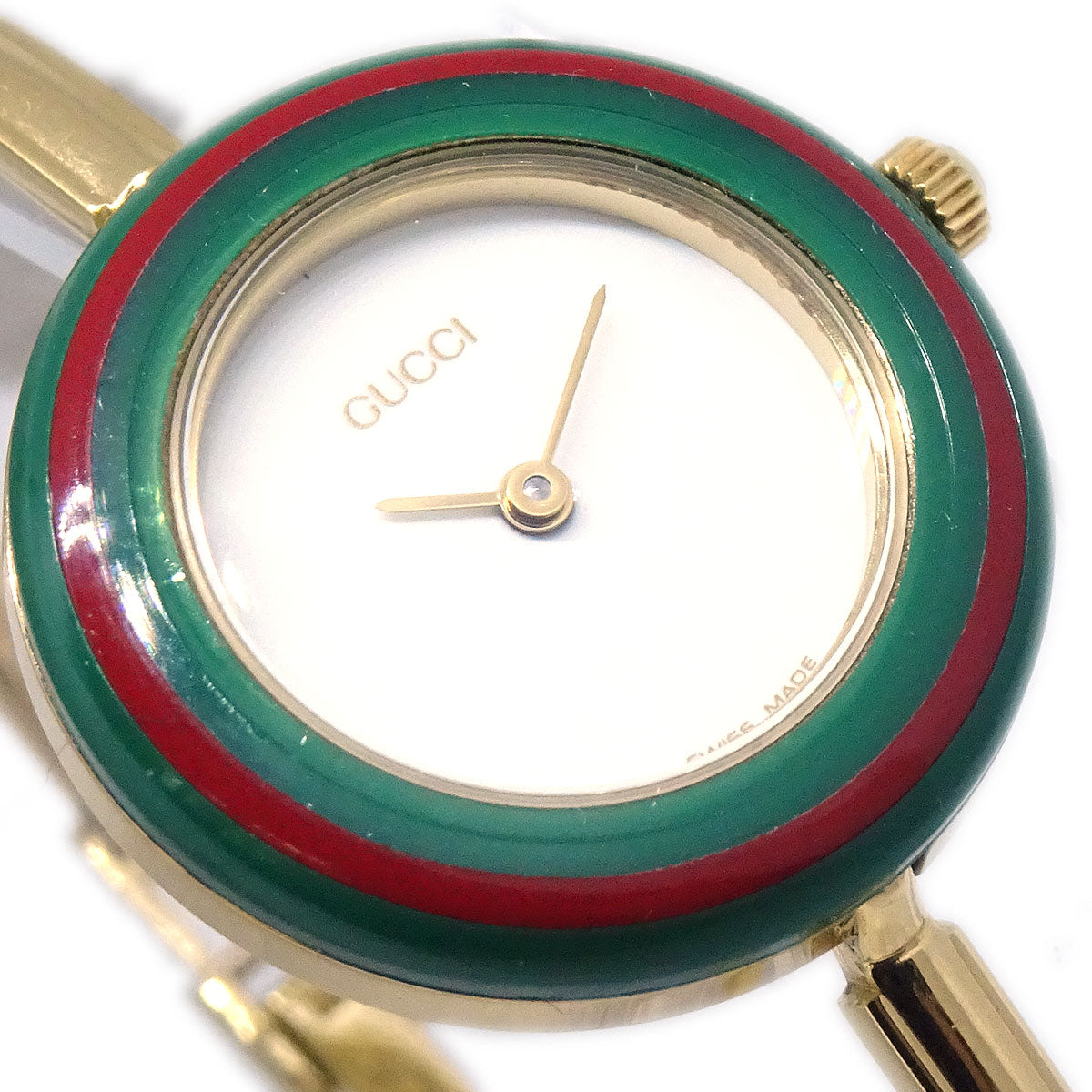 Gucci 11/12.2 Change Bezel Chameleon Quartz Watch SS