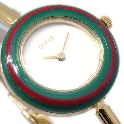 Gucci 11/12.2 Change Bezel Chameleon Quartz Watch SS