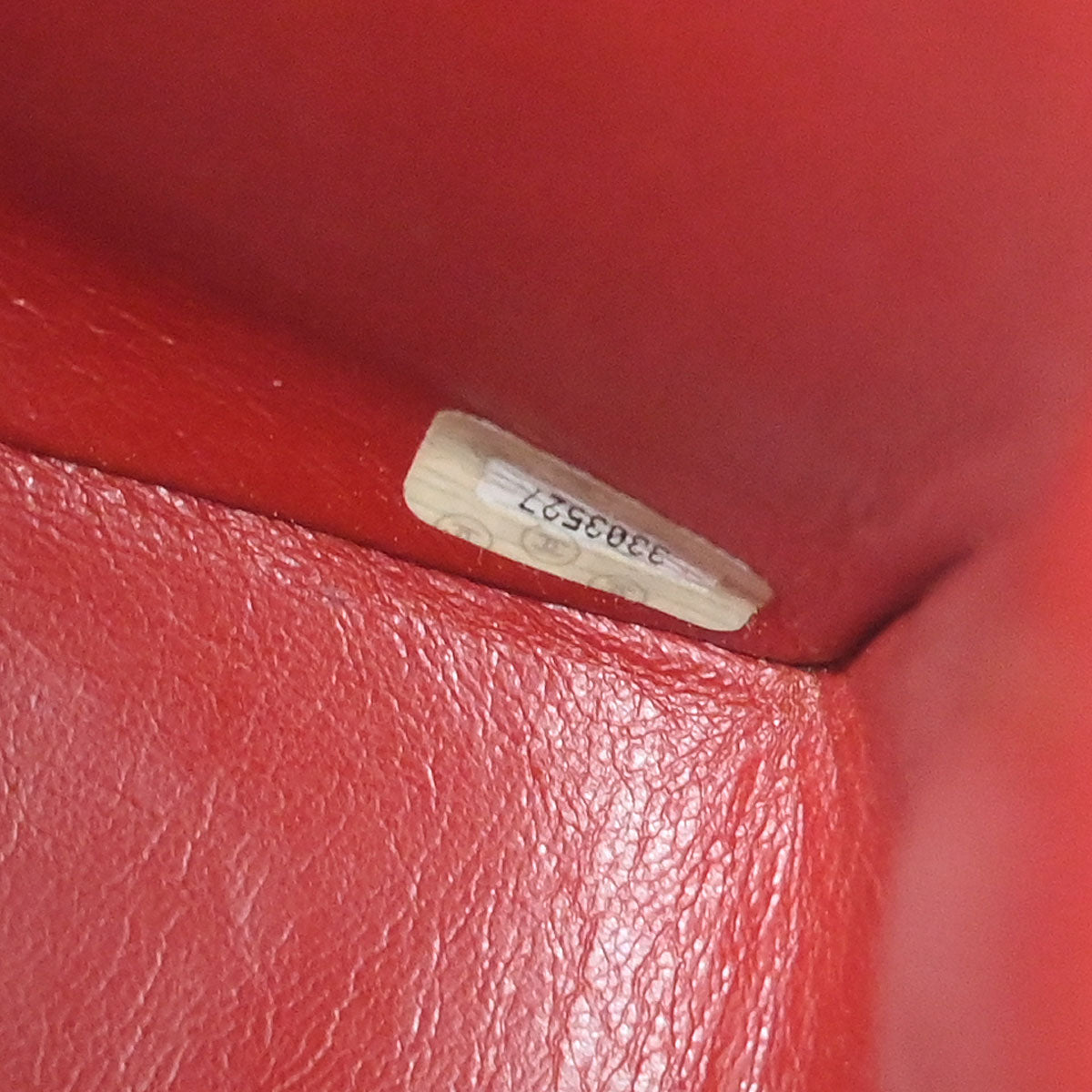 Chanel Red Caviar Skin Straight Flap Jumbo Shoulder Bag