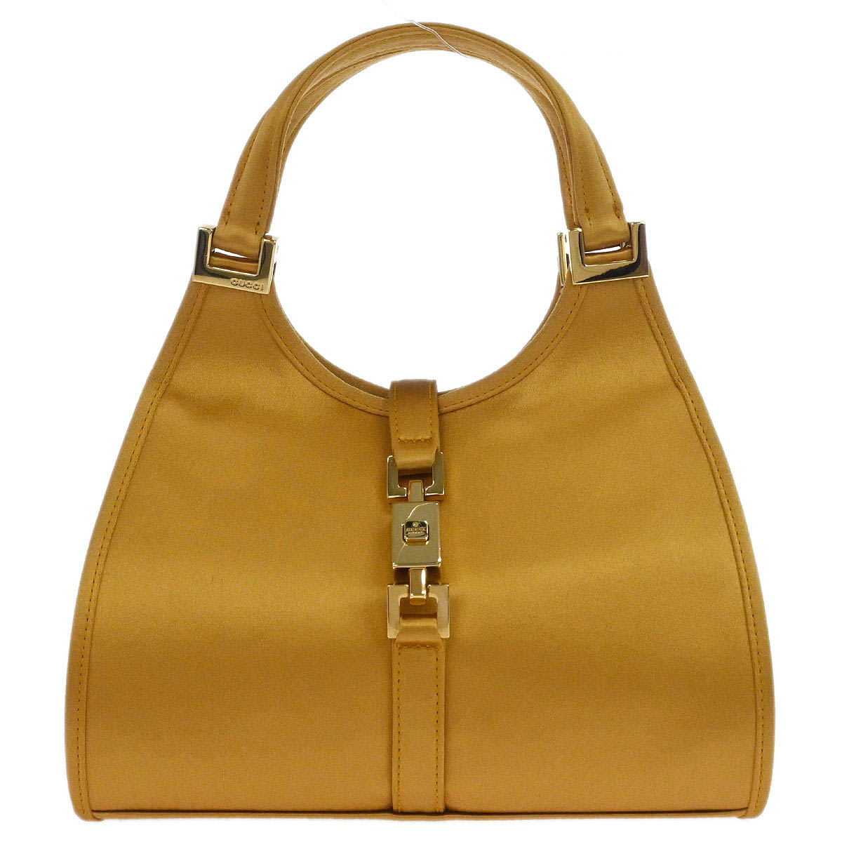 Gucci Gold Satin Mini Jackie Handbag