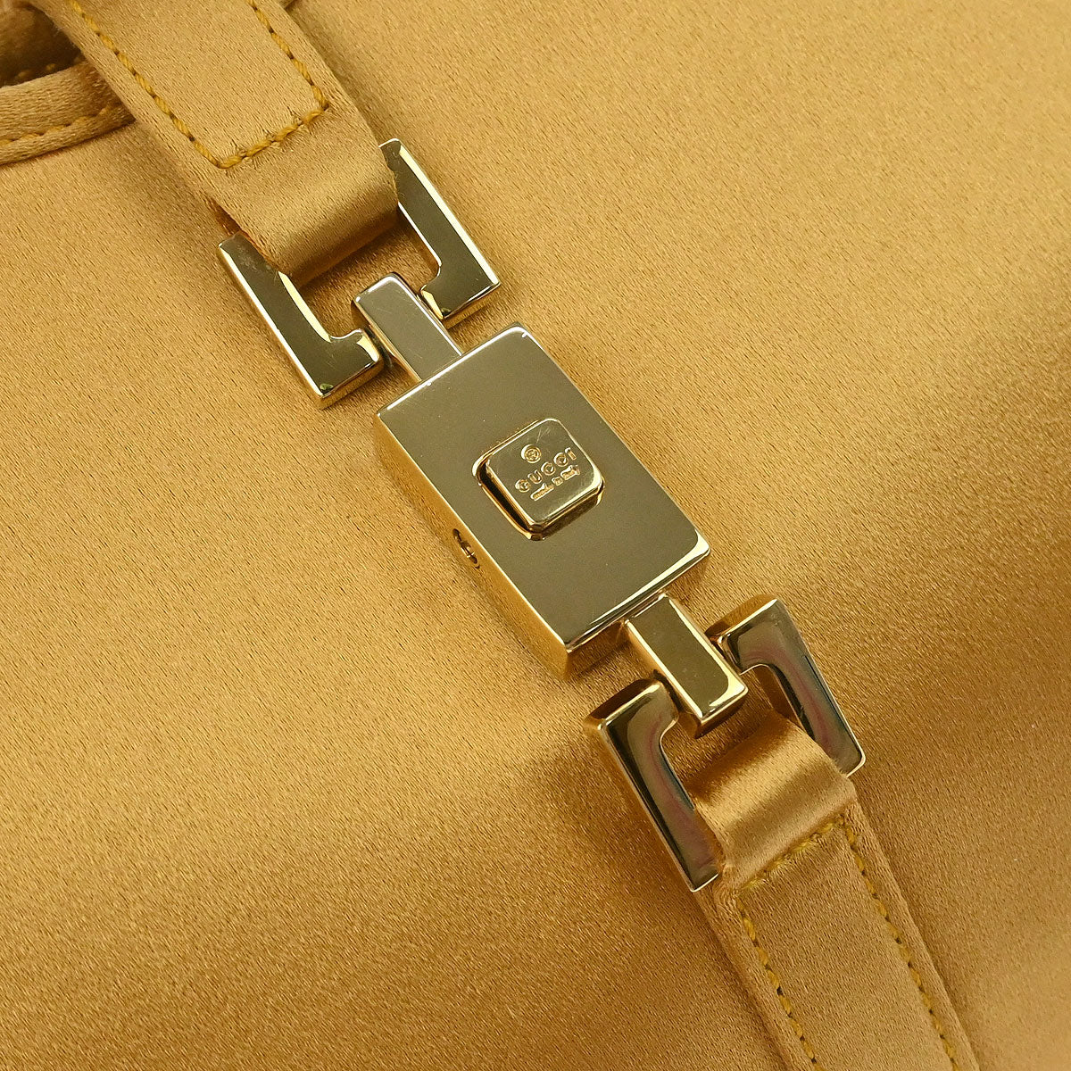 Gucci Gold Satin Mini Jackie Handbag