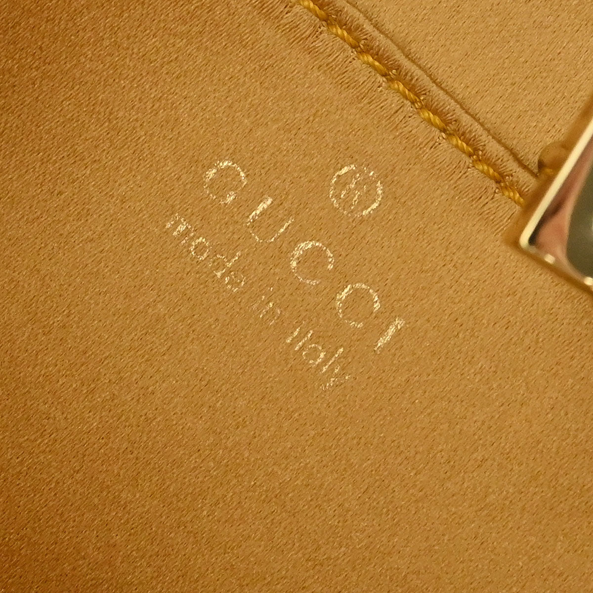 Gucci Gold Satin Mini Jackie Handbag