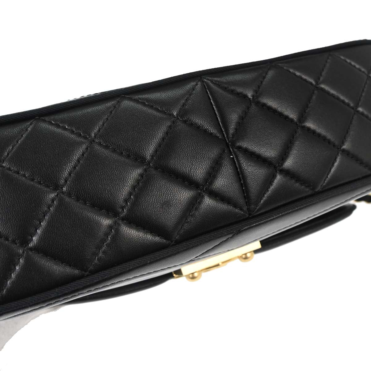 Chanel Black Lambskin Medium Pagoda Flap Shoulder Bag