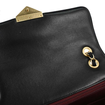 Chanel Black Lambskin Medium Pagoda Flap Shoulder Bag