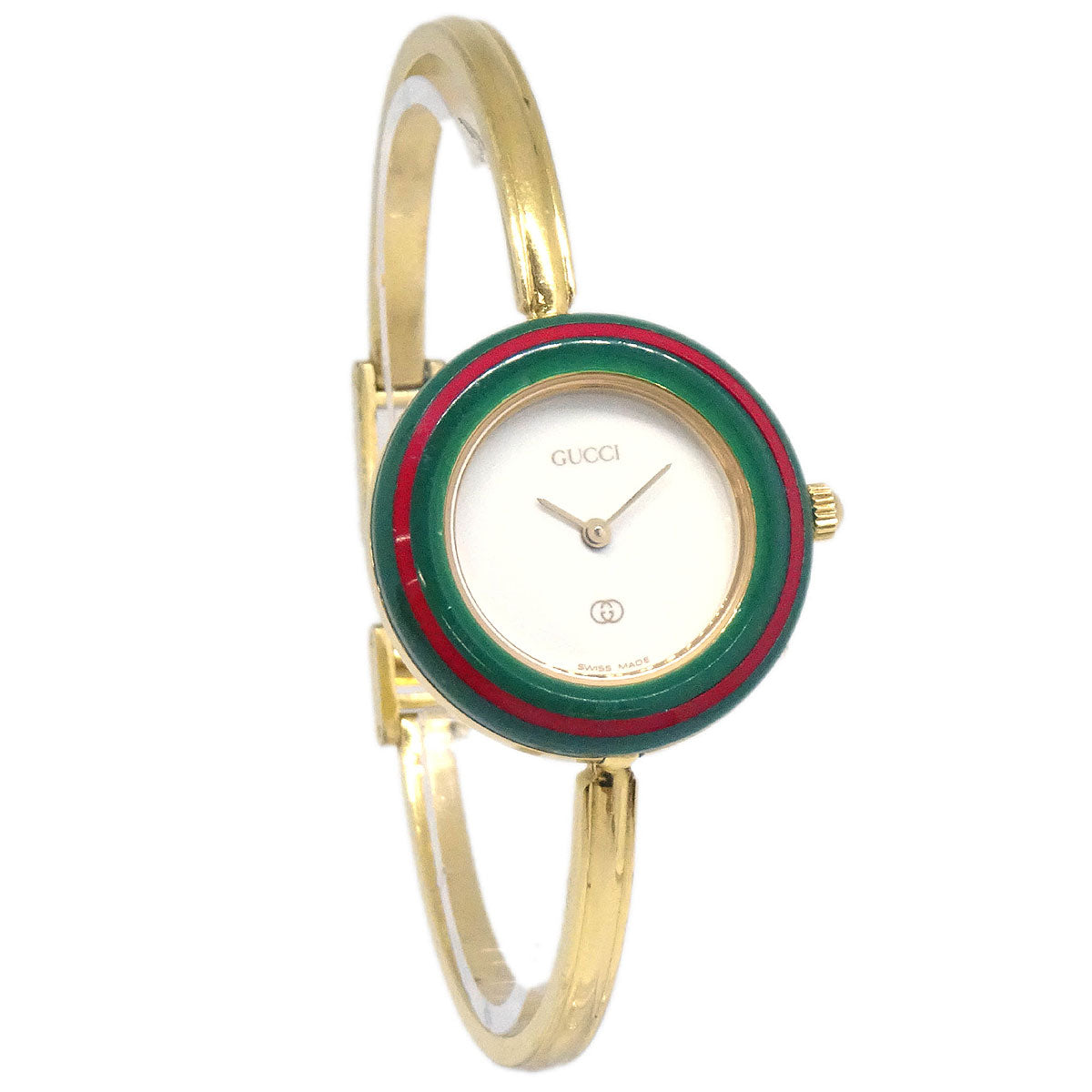 Gucci 1100-L Change Bezel Chameleon Quartz Watch SS