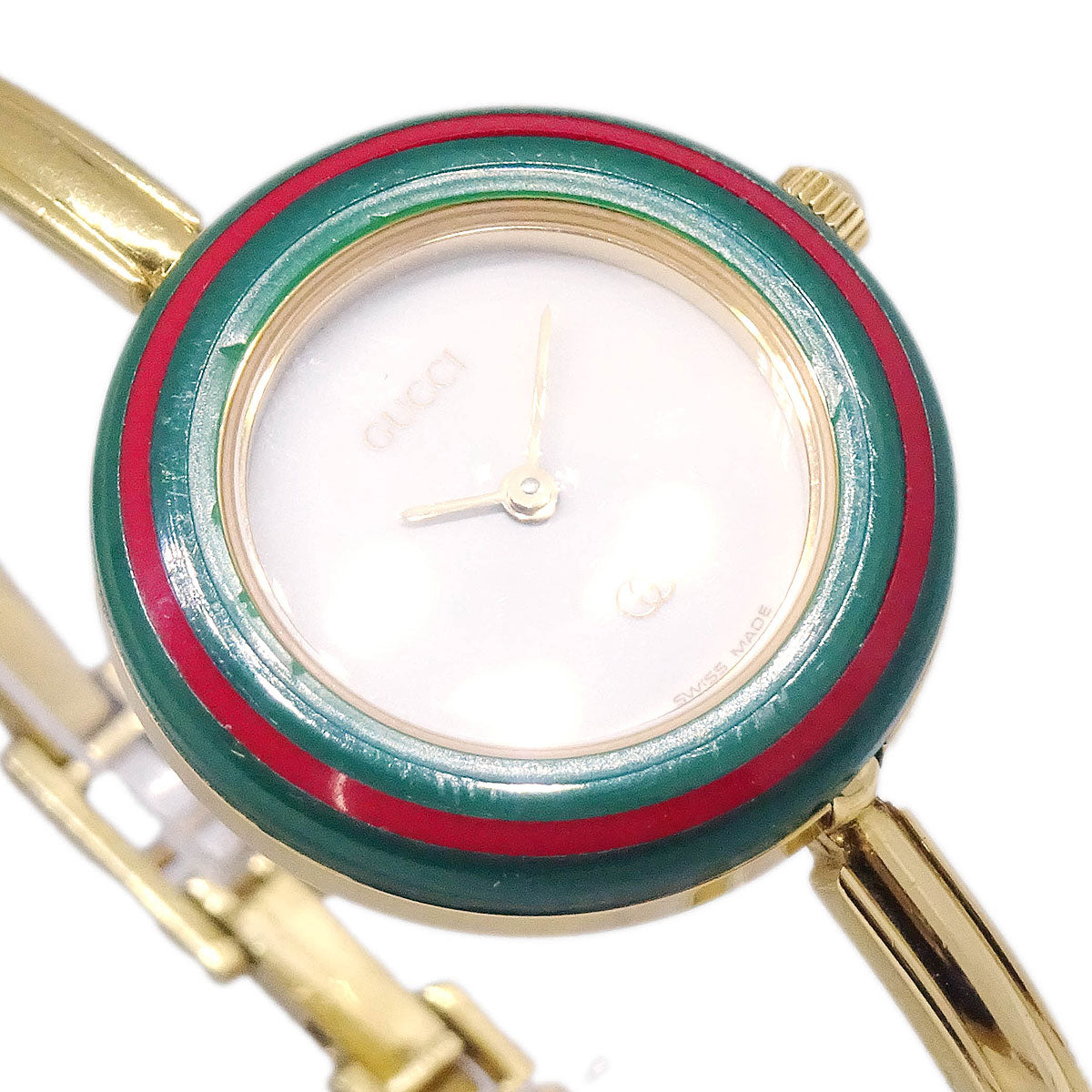 Gucci 1100-L Change Bezel Chameleon Quartz Watch SS