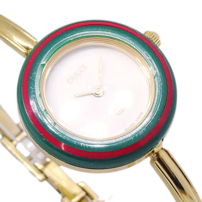 Gucci 1100-L Change Bezel Chameleon Quartz Watch SS