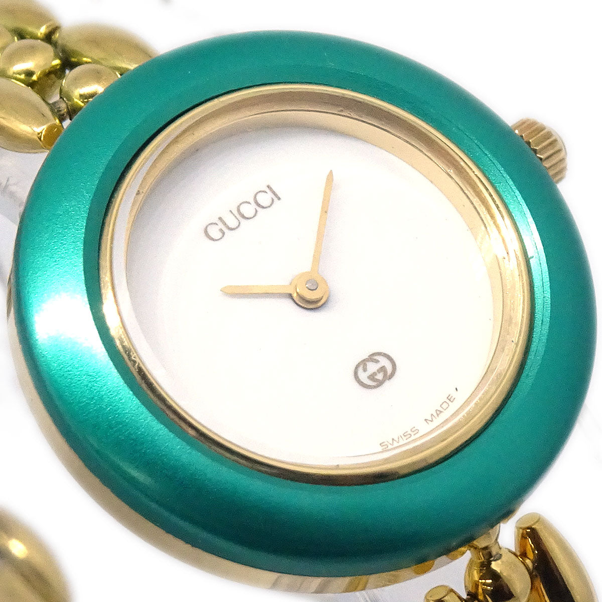 Gucci 11/12 Change Bezel Chameleon Quartz Watch SS