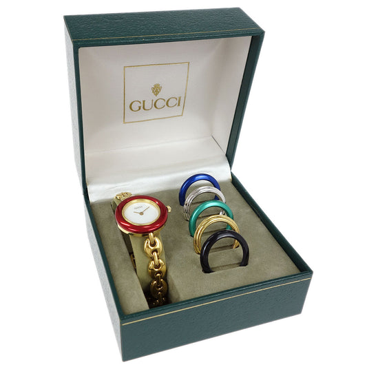 Gucci 11/12.2 Change Bezel Chameleon Quartz Watch SS