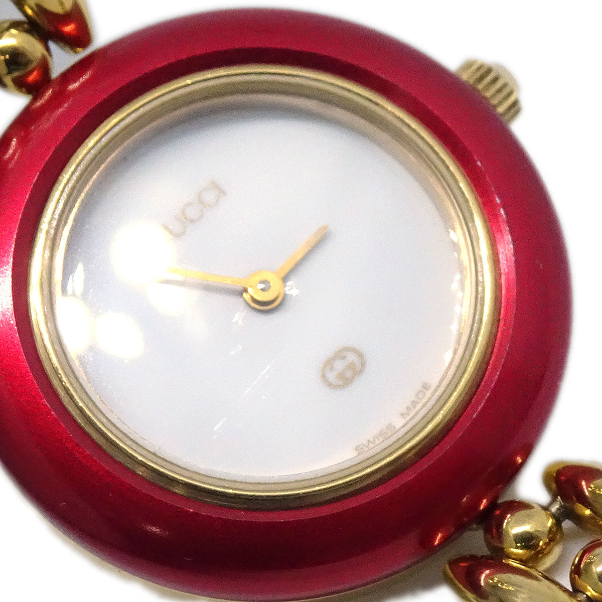 Gucci 11/12 Change Bezel Chameleon Quartz Watch SS