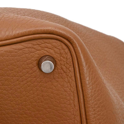 Hermes Gold Taurillon Clemence Picotin Lock 18 PM Handbag