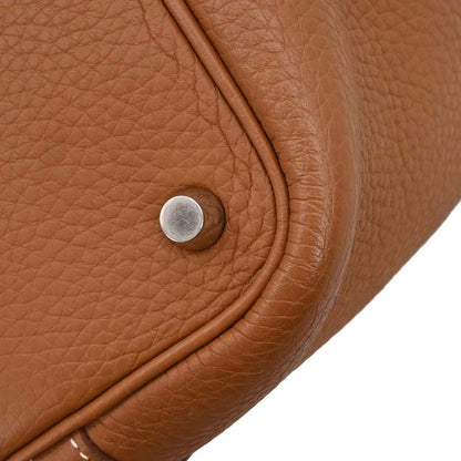 Hermes Gold Taurillon Clemence Picotin Lock 18 PM Handbag