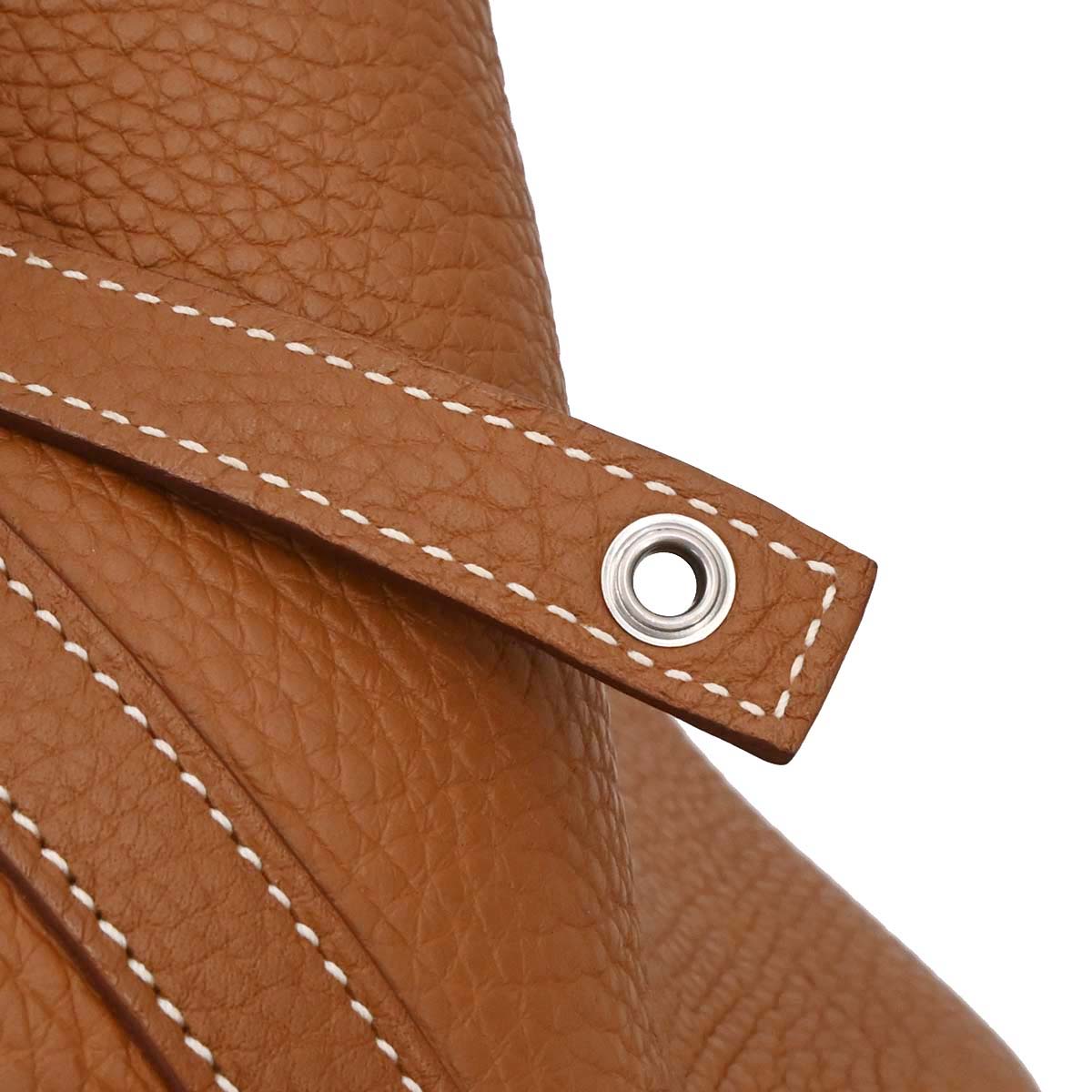 Hermes Gold Taurillon Clemence Picotin Lock 18 PM Handbag