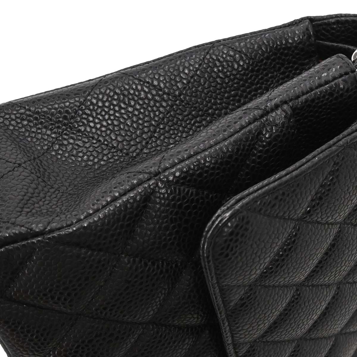 Chanel Black Caviar Skin Medium Classic Double Flap Shoulder Bag