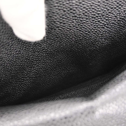 Chanel Black Caviar Skin Medium Classic Double Flap Shoulder Bag