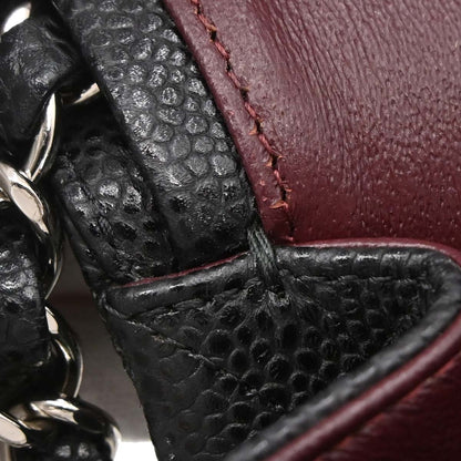 Chanel Black Caviar Skin Medium Classic Double Flap Shoulder Bag