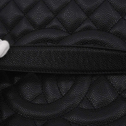 Chanel Black Caviar Skin Grand Shopping Tote GST Chain Handbag