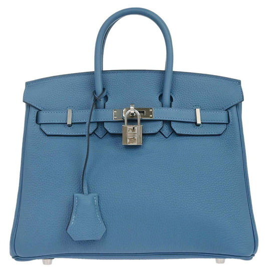 Hermes Azur Togo Birkin 25 Handbag