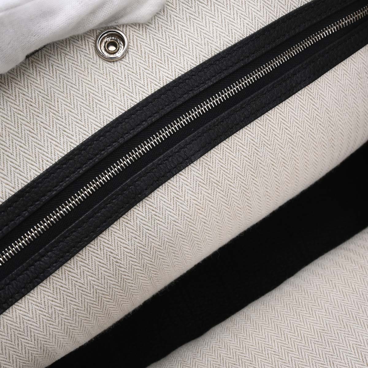 Hermes Black Negonda Garden Party 36 PM Tote Handbag