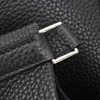 Hermes Black Taurillon Clemence Picotin Lock 22 MM Handbag