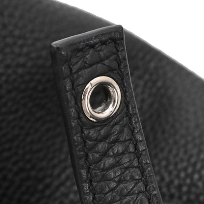 Hermes Black Taurillon Clemence Picotin Lock 22 MM Handbag