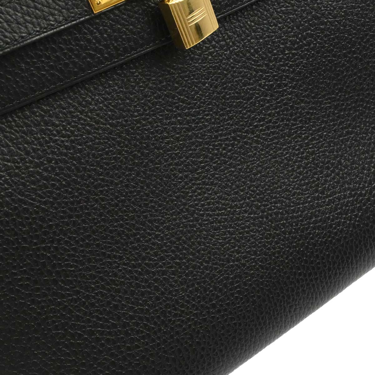 Hermes Black Ardennes Kelly 28 Sellier 2way Shoulder Handbag
