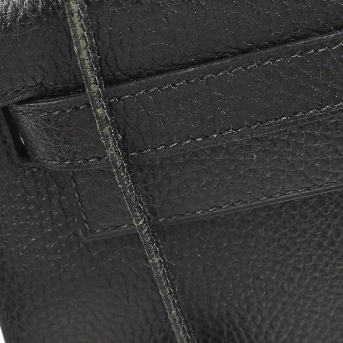 Hermes Black Ardennes Kelly 28 Sellier 2way Shoulder Handbag