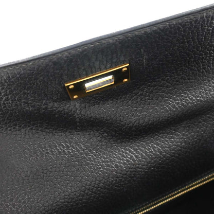 Hermes Black Ardennes Kelly 28 Sellier 2way Shoulder Handbag