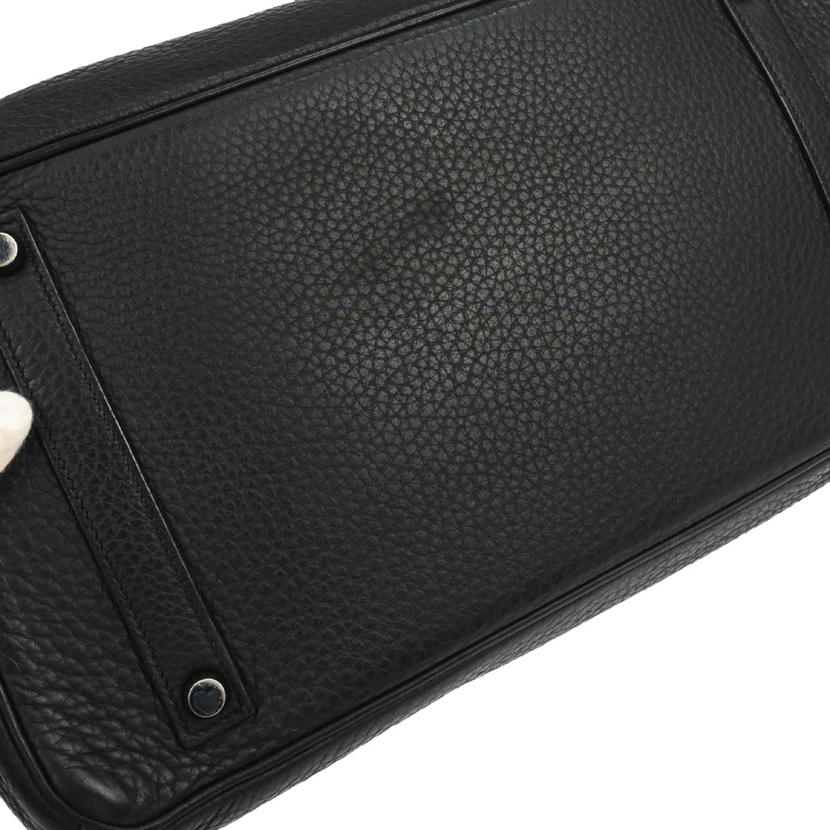 Hermes Black Taurillon Clemence Birkin 35 Handbag