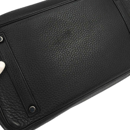 Hermes Black Taurillon Clemence Birkin 35 Handbag