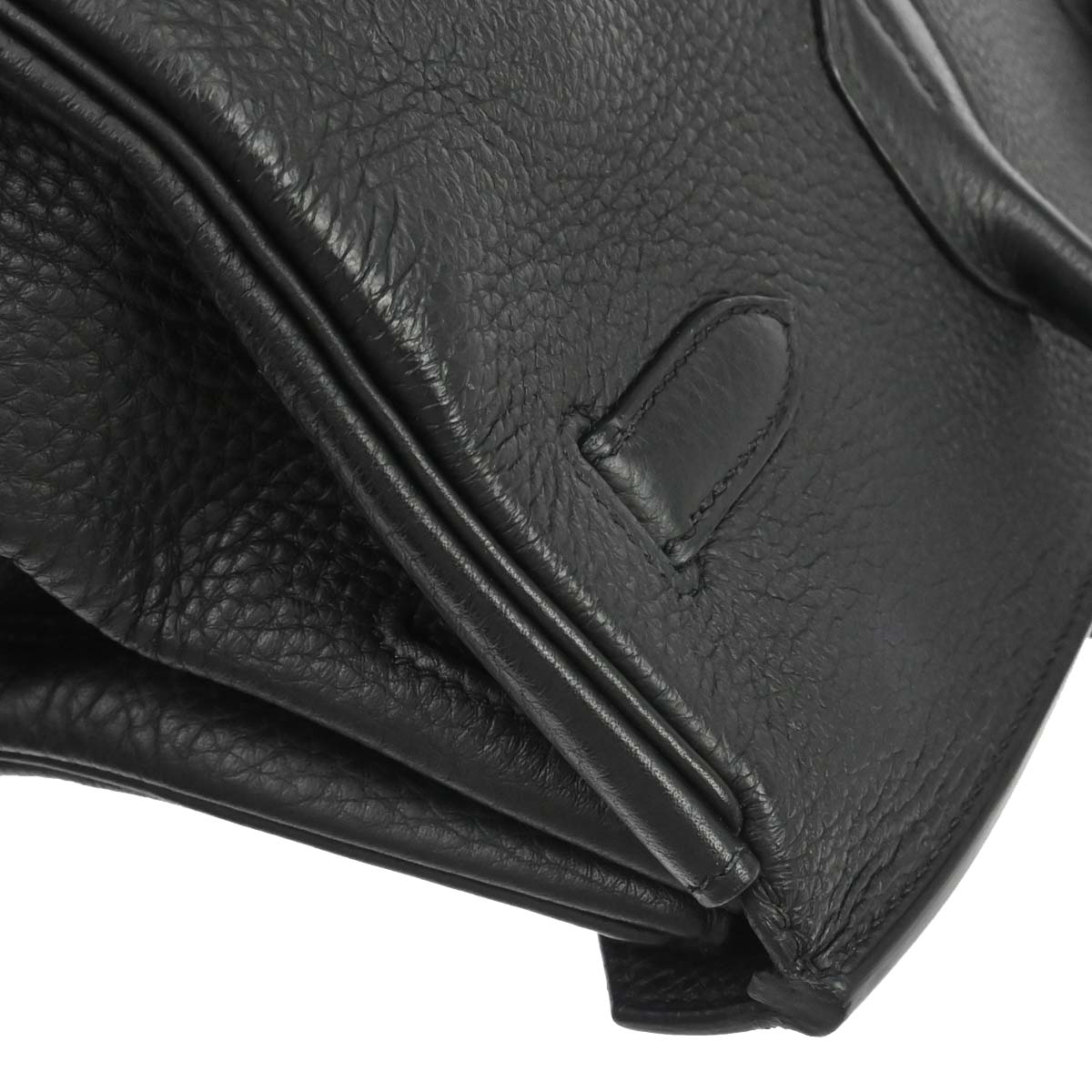 Hermes Black Taurillon Clemence Birkin 35 Handbag