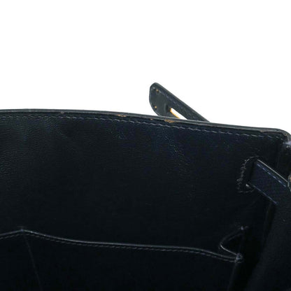Hermes Navy Courchevel Kelly 28 Retourne 2way Shoulder Handbag