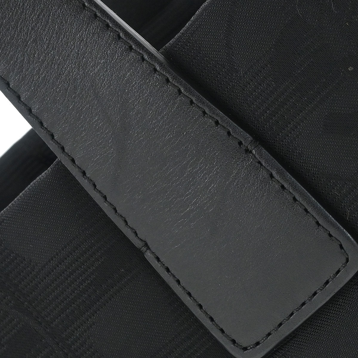 Chanel 2008-2009 Black Jacquard Nylon Travel Line Tote Bag