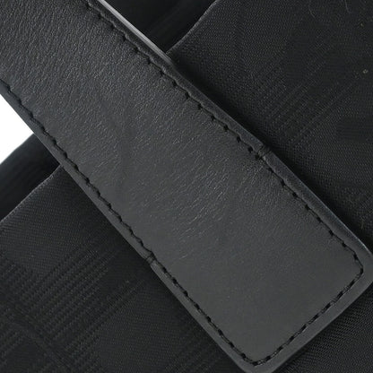 Chanel 2008-2009 Black Jacquard Nylon Travel Line Tote Bag