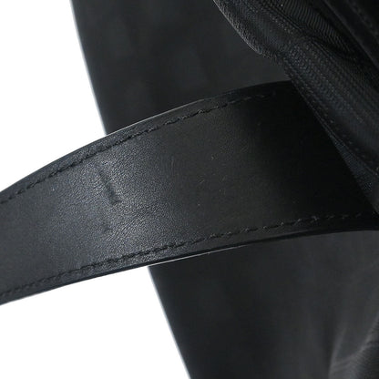 Chanel 2008-2009 Black Jacquard Nylon Travel Line Tote Bag