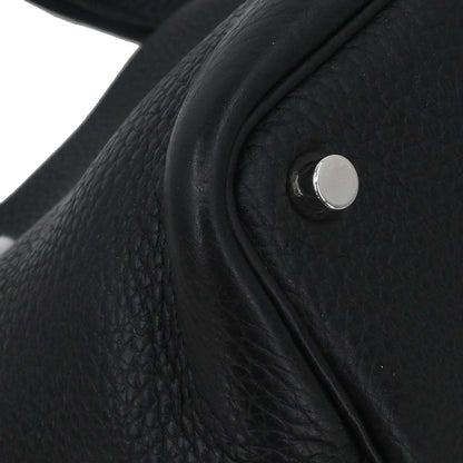 Hermes Black Taurillon Clemence Picotin 18 PM Handbag