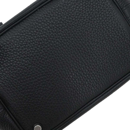 Hermes Black Taurillon Clemence Picotin 18 PM Handbag