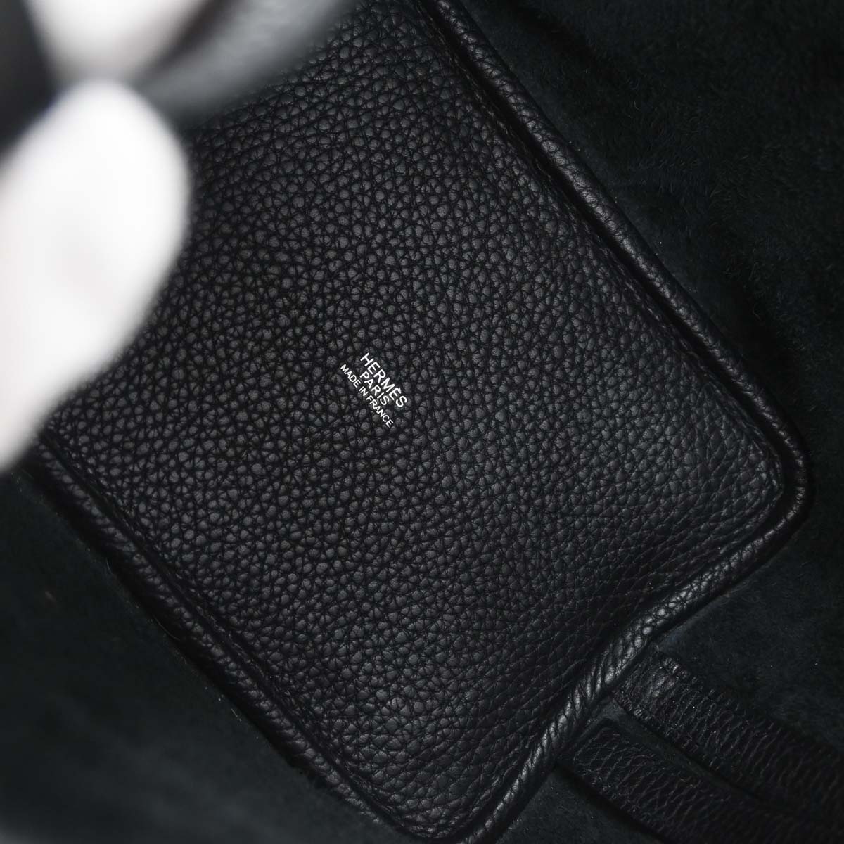 Hermes Black Taurillon Clemence Picotin 18 PM Handbag