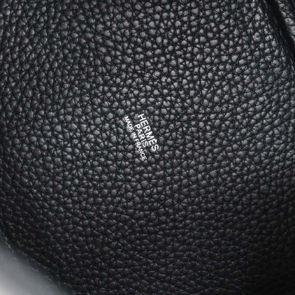 Hermes Black Taurillon Clemence Picotin 18 PM Handbag