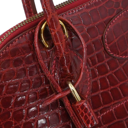 Hermes * Rouge H Alligator Bolide 31 Handbag