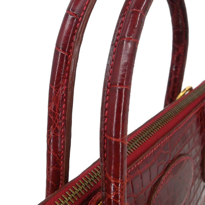 Hermes * Rouge H Alligator Bolide 31 Handbag