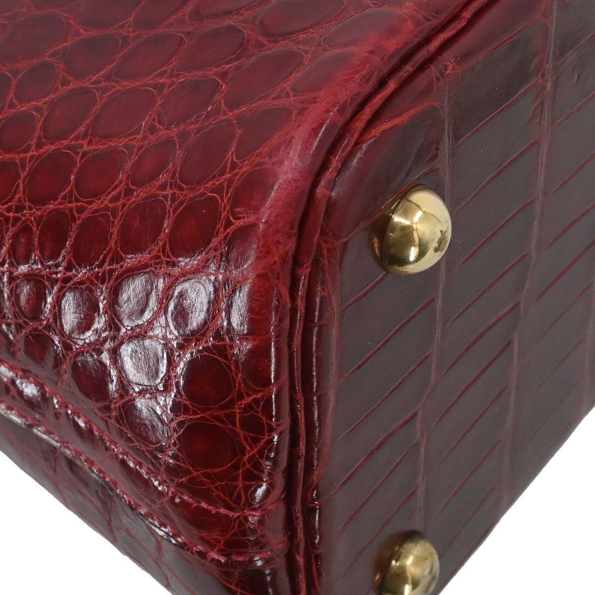 Hermes * Rouge H Alligator Bolide 31 Handbag